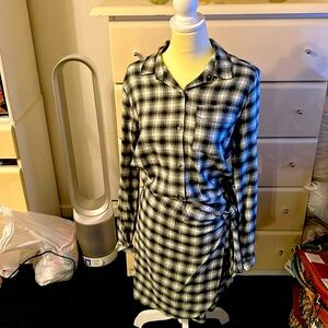 Adorable flannel dress perfect for fall and winter like new